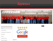 Tablet Screenshot of eppersoninc.com